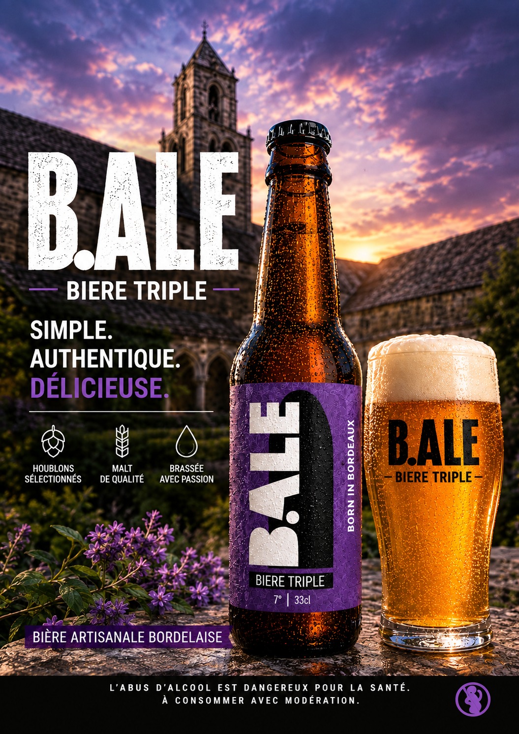 Triple biere artisanale locale gironde bordeaux craft beer martillac malt houblon circuit court